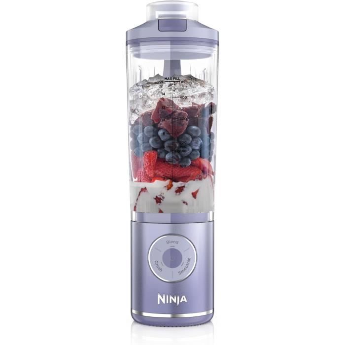 NINJA Blast Max Portable Blender - BC251EULD - 530 ml bowl - 2h battery life - cordless - BPA-free - lavender