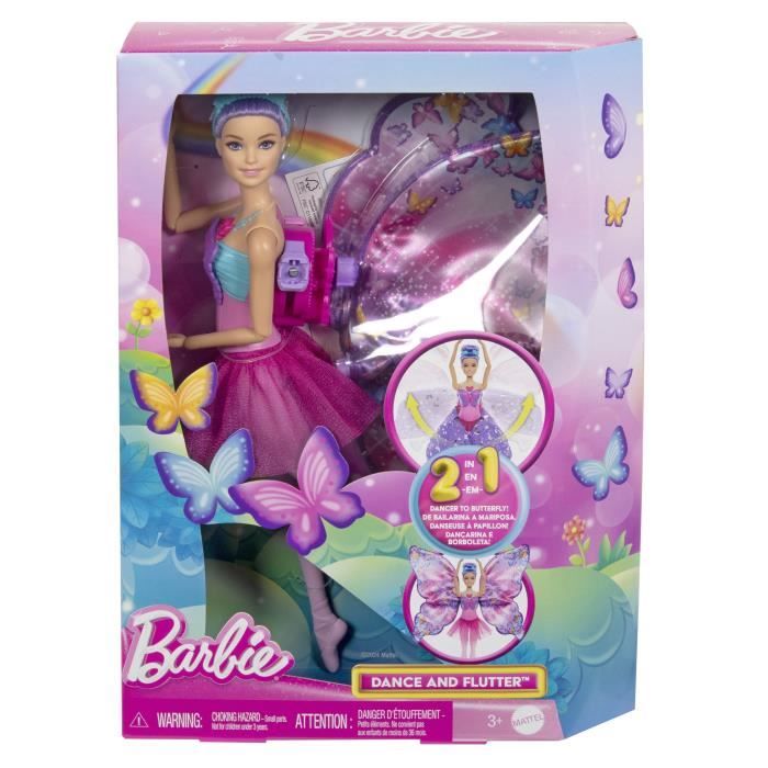 Barbie-From Dancer to Butterfly-2 in 1 Transformation Doll HXJ10