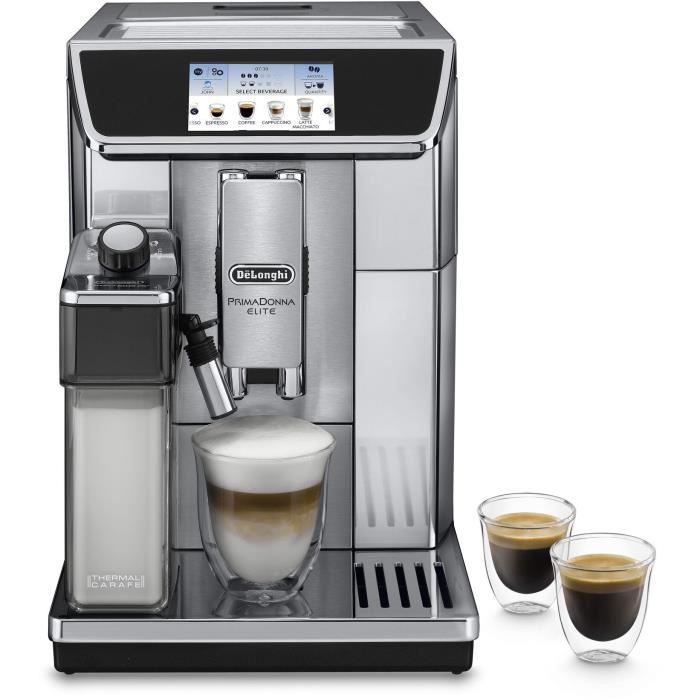 DELONGHI ECAM 650.75.MS - Automatic espresso machine with Primadonna Elite - Stainless