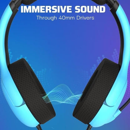 Wired Headset - Airlite - Neptune Blue - Compatible with PS4/PS5 - Boom Microphone - Over-Ear Headband