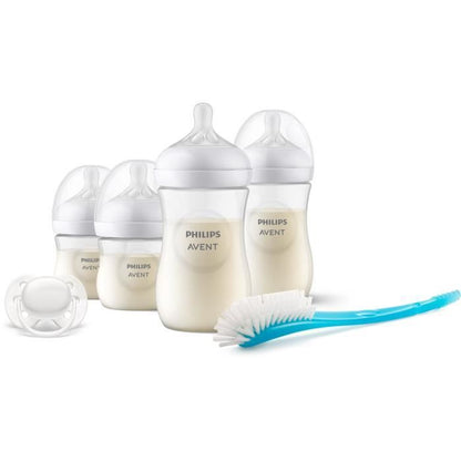 Newborn Kit - PHILIPS AVENT - Natural 3.0 - 2 125ml Bottles + 2 260ml Bottles + Ultra Soft Pacifier 0-6M + Bottle Brush