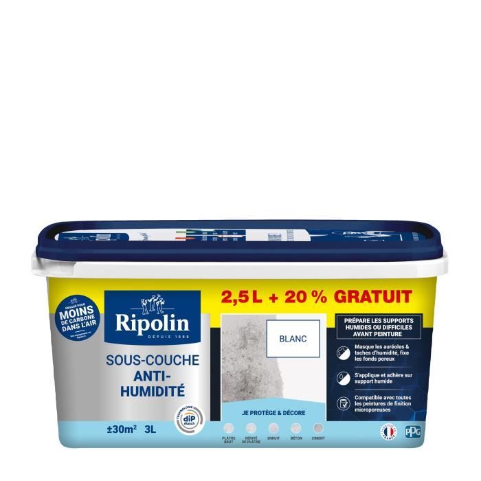 RIPOLIN Anti-Humidity Undercoat to Prepare Your Damp Surfaces Before Painting -