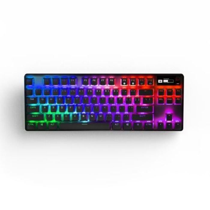 Mechanical gaming keyboard - STEELSERIES - APEX PRO TKL WIRELESS (2023) - Without numeric keypad - Wired - With adjustable switches - Black