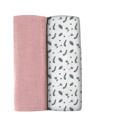 BEABA, Box 2 SLIPS 120cm - Dusty Pink / Floral Countryside