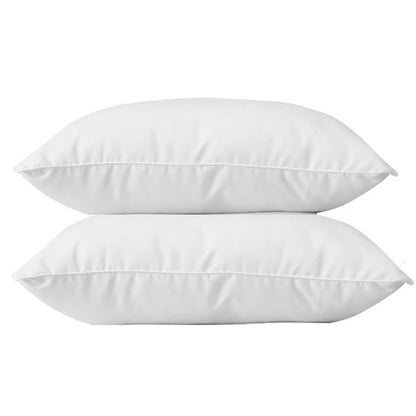 BLANREVE Set of 2 Cotton Pillows - 60 x 60 cm - White