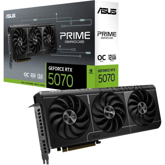 ASUS - Graphics Card - GeForce RTX 5070 Prime OC - 12 GB GDDR7