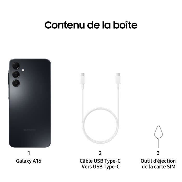 SAMSUNG Galaxy A16 Smartphone 128GB Midnight blue