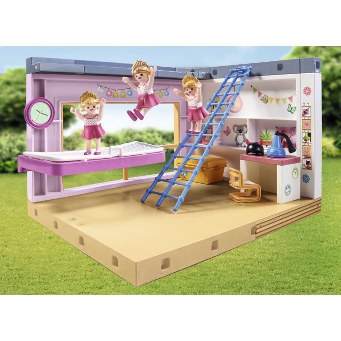 PLAYMOBIL 71610 Children's bedroom with cabin bed, My Life Architectural House, 97 pieces, Ages 4 and up