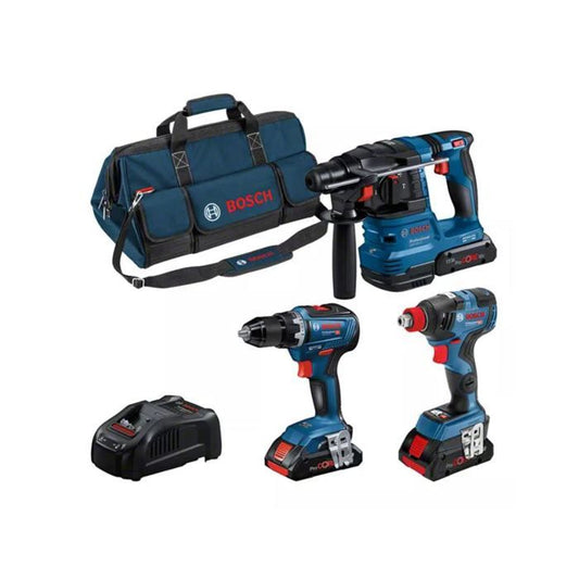 COMBO KIT 3 TOOLS 18V: GSR 18V-55 + GDX 18V-200 + GBH 18V-22 + ProCORE18V 3x4.0Ah