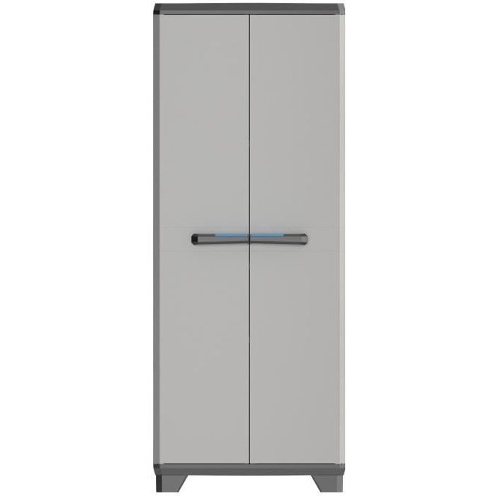 Keter | High linear wardrobe, black / gray / blue, 68 x 39 x 173 cm