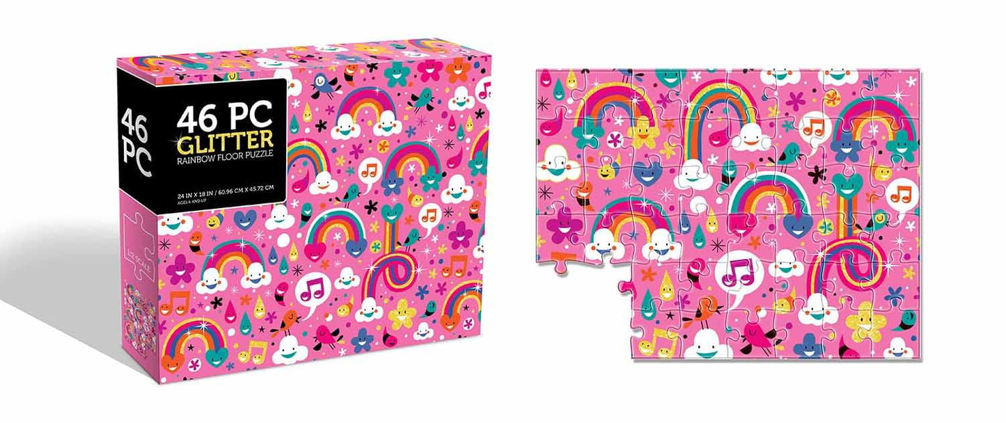 Glitter Rainbow 46 Piece Jigsaw Puzzle
