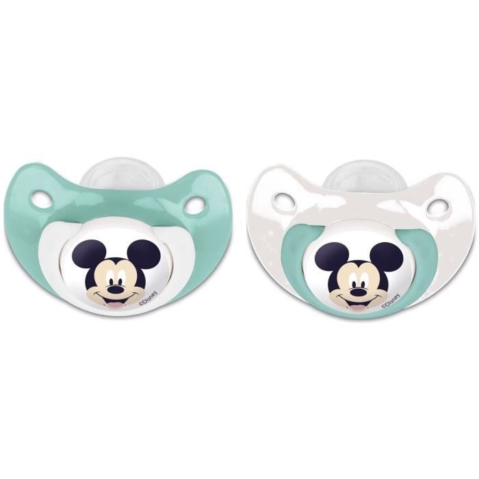 Set of 2 Mickey Disney anatomical pacifiers +6 months