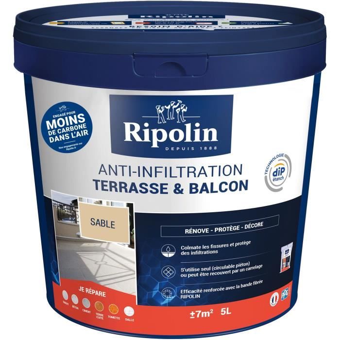 Anti-infiltration for terraces and balconies sand - RIPOLIN - 5 L