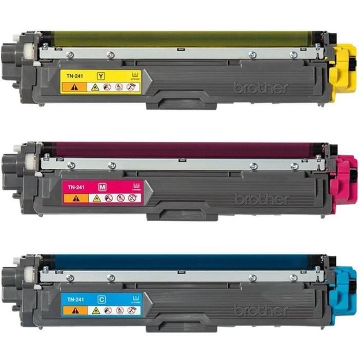 Pack Toners TN241CMY-BROTHER-Cyan, Magenta, Yellow-3x1400 p.-DCP-9015, DCP-9020, HL-3140, HL-3150, HL-3170, MFC-9140, MFC-9330 etc