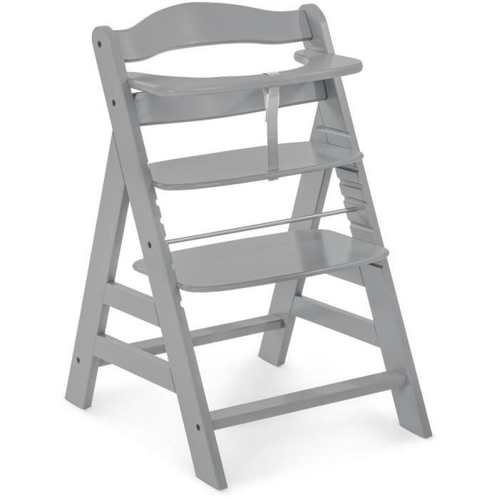 HAUCK Scalable Wooden Baby High Chair Alpha + / gray
