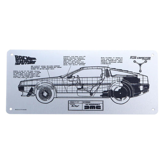 Back to the Future DeLorean Schematic Fan-Plate