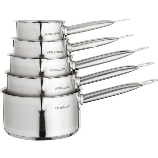 ARTHUR MARTIN Set of 5 Saucepans