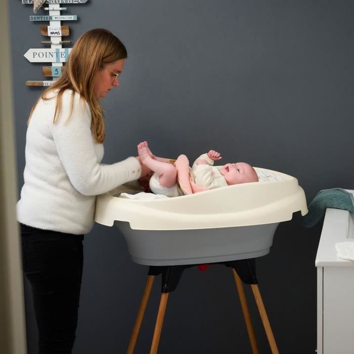 THERMOBABY Pack changing table Bathtub and VASCO stand - Grey