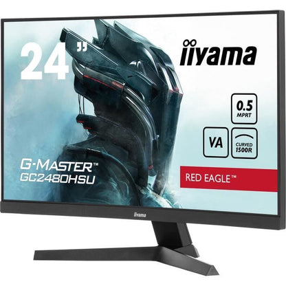 Curved PC Gaming screen - IIYAMA - G-MASTER RED EAGLE GCB2480HSU-B1 - 24 - VA Curved - FHD - 0.5 ms - 180Hz