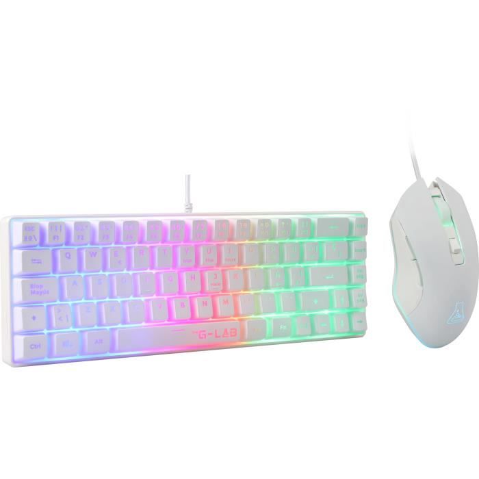 2 in 1 Gamer Pack - THE G-LAB - COMBO HYDRO - Wired Mouse - Wired Keyboard