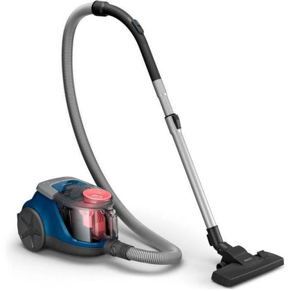 PHILIPS XB2123/09 - Bagless Cylinder Vacuum Cleaner - 850 W - Compact - 1.3 L - Dark Blue / Peach