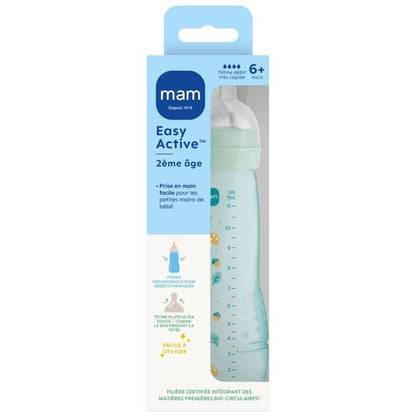 Baby bottle - MAM BABY - Easy Active - +6 months - 330 ml - X flow teat - Ice