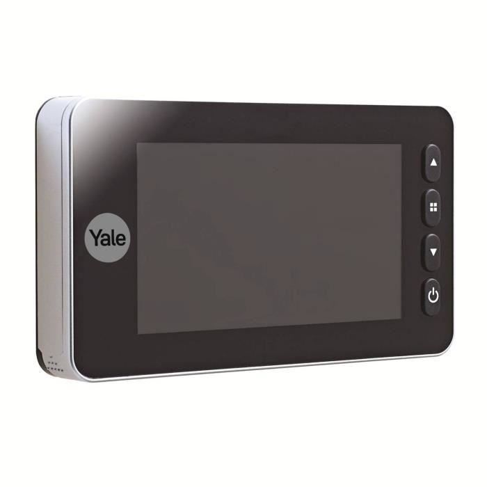 YALE Digital Peephole Photo / Video Recorder - 4.3 LCD Screen - For Door - Thickness 38-110 mm