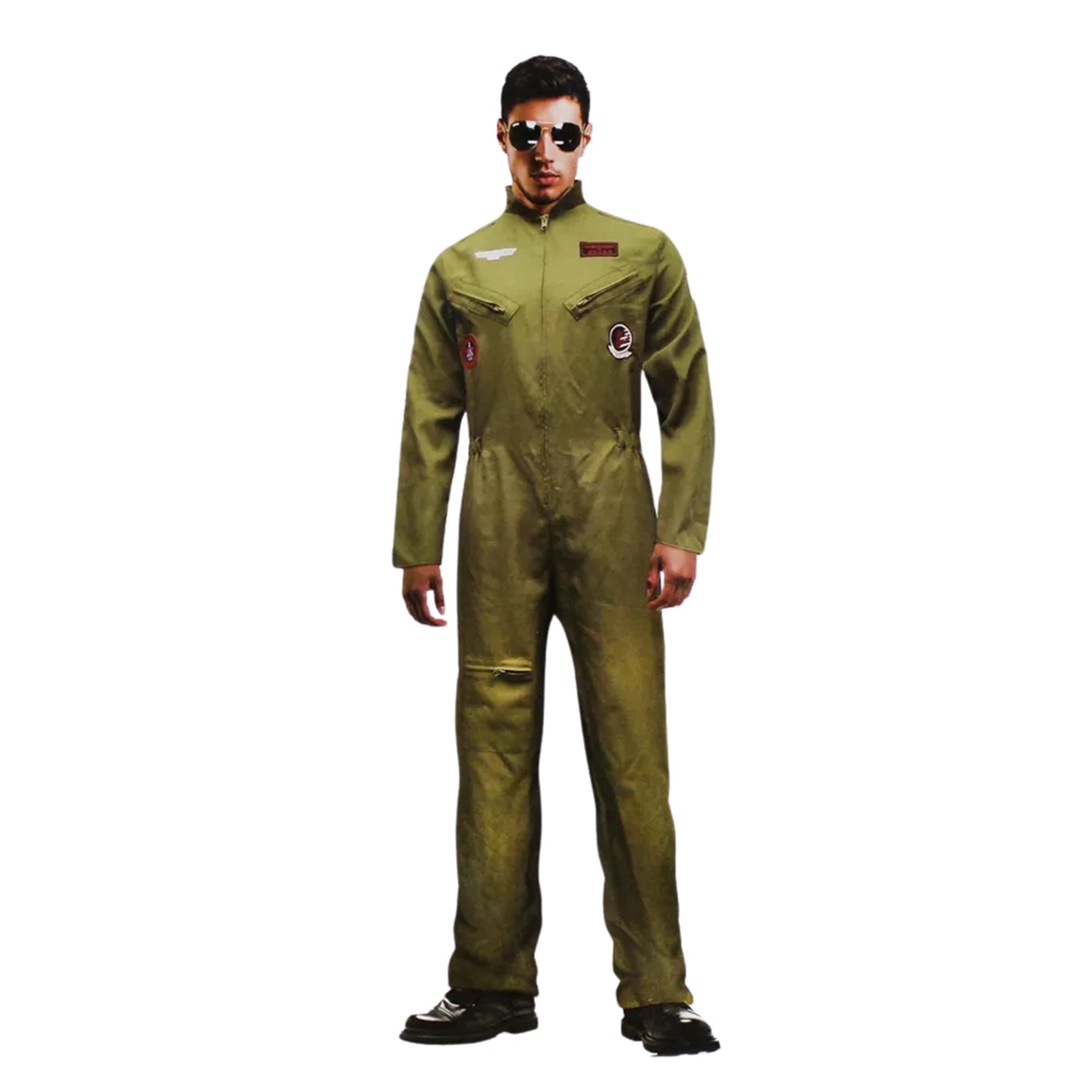 Top Gun Inspired Adult Costume Flight Suit | Large 42-44
