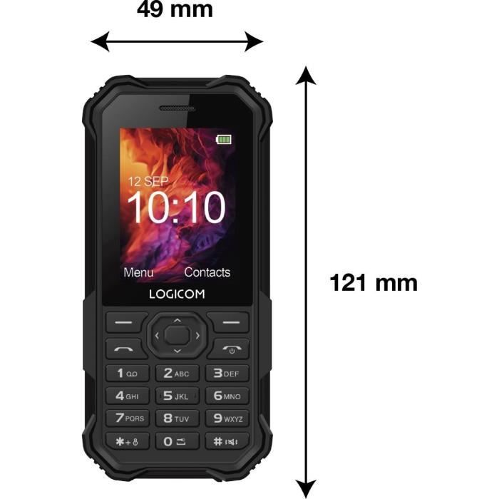 Mobile Phone - LOGICOM - XTREM 40 - Black