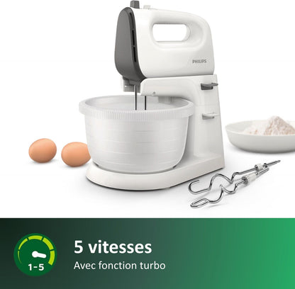 Mixer - PHILIPS - HR3745/00 - 450 W - 3 L - White