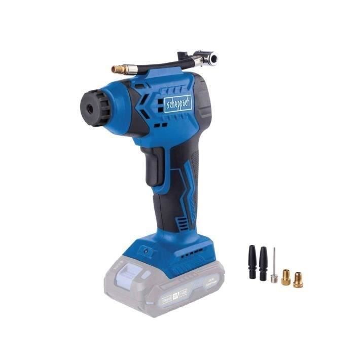 Portable compressor - SCHEPPACH - 20V IXES - LED display - 7 bars - 6 access included - without battery or charger - C-AC20-X