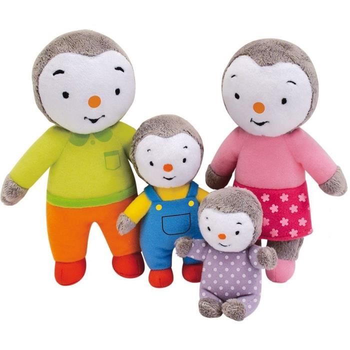 Family box 4 plush - T'choupi - Jemini - +/- 19 cm