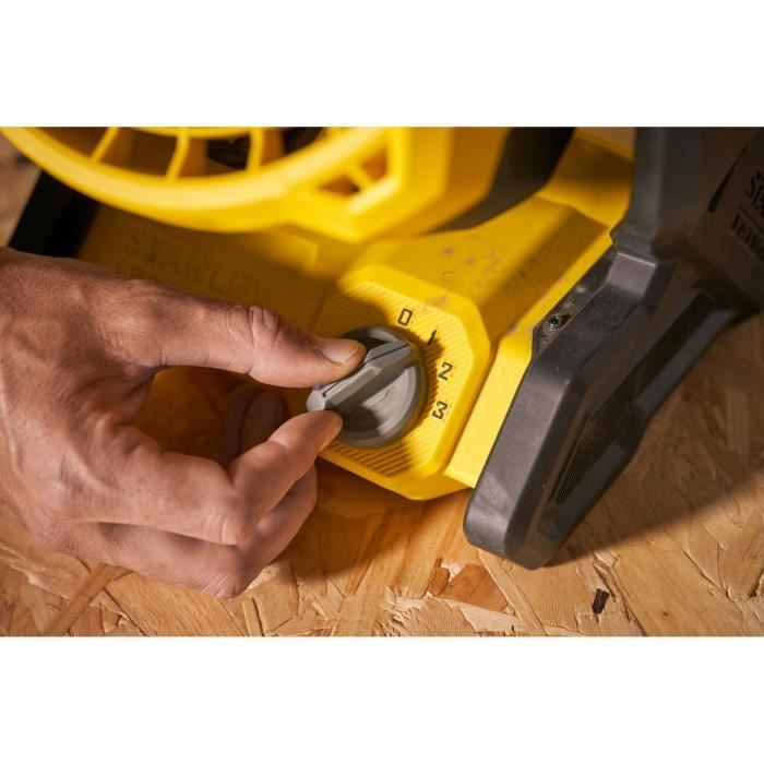 Fan - STANLEY - SFMCE001B-XJ - 3 speeds - 1100 m3/h - 8h autonomy