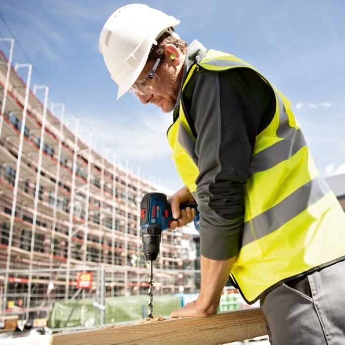 Kit 2 Tools with shock/wireless bolter GDX 18V-200 + drill-drilling with percussion GSB 18V-55 2x4.0Ah Gal 18v-40 L-Case