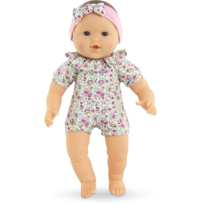 Large baby doll - COROLLE - My Adorable Large Flower Garden Baby Doll - 36 cm - from 2 years old