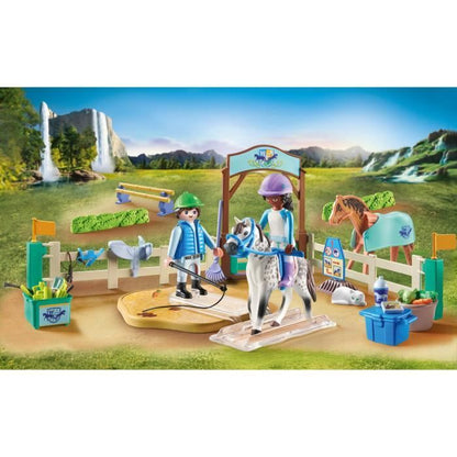 PLAYMOBIL 71637 Horses of Waterfall Riding Arena, 67 pieces, Ages 5+