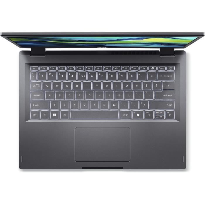 ACER Aspire A14-51M-51KY Laptop PC - Without Windows - 14'' WUXGA IPS - Intel Core 5 120U - Intel Iris Xe - 16GB RAM - 1TB SSD - AZERTY