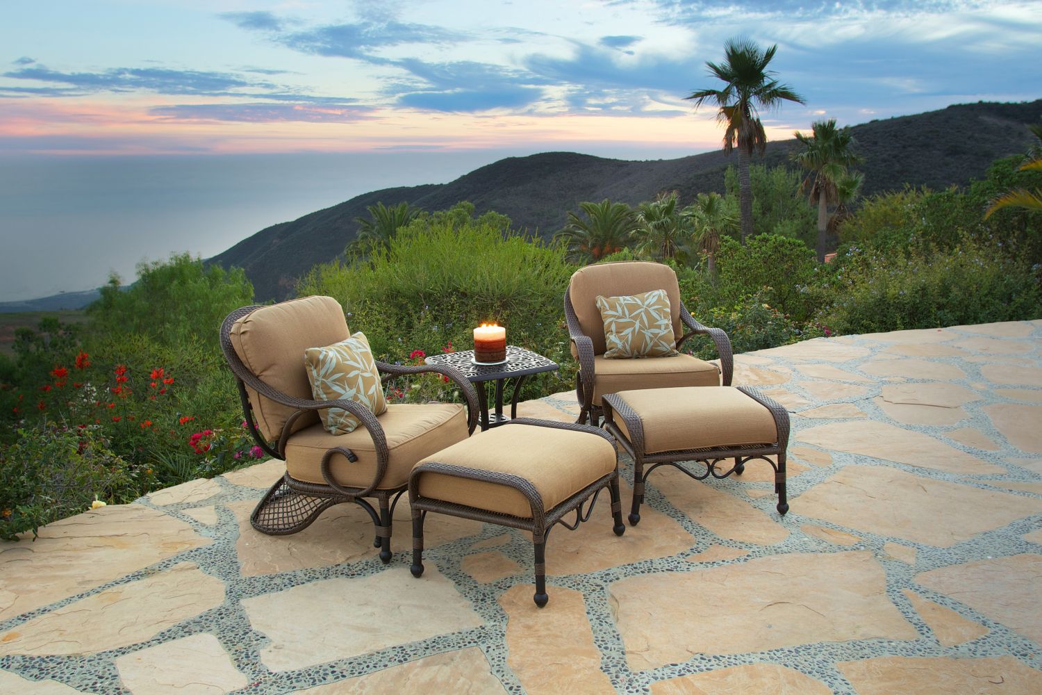 Grand Bonaire Weave Outdoor Club Chair Set of 5