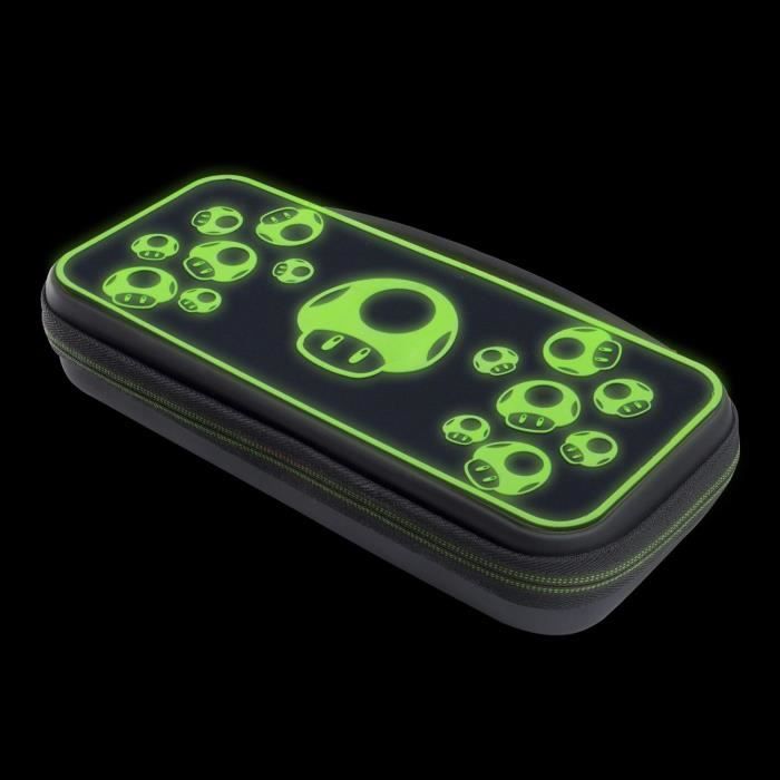 Carrying case - PDP - 1 UP Glow In The Dark - Nintendo Switch - Black