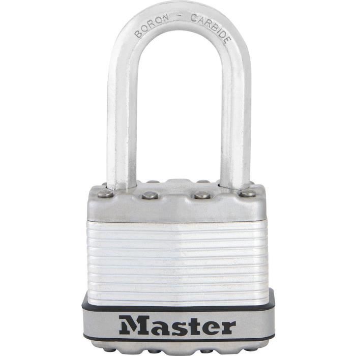 Steel padlock - 50 mm - D: 8 mm - octagonal shackle