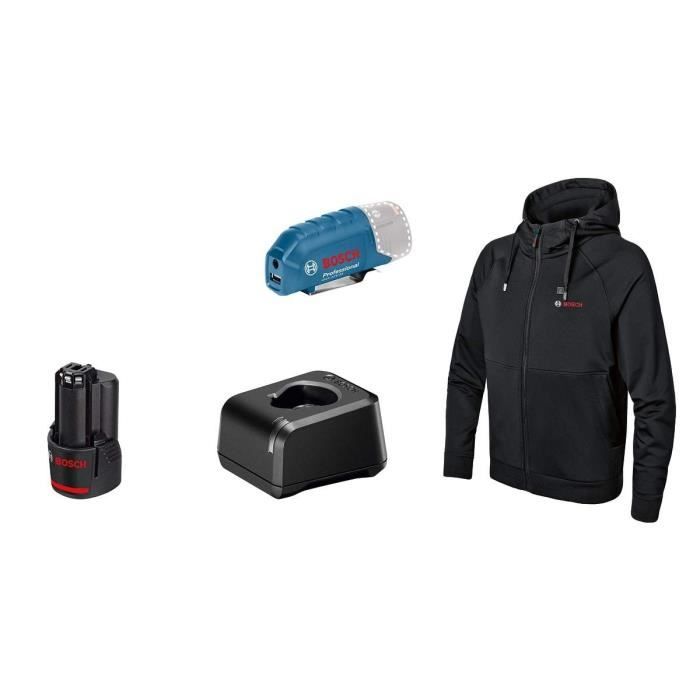 Bosch Professional GHH 12+18V XA heated jacket size S with 12V battery - 06188000GB