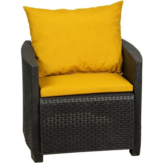 Coffee set cushion set - PRIVATE GARDEN - Cumin