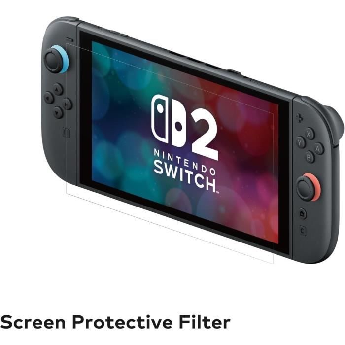 Tempered Glass Screen Protector - HORI - Nintendo Switch 2 - Anti-Bubble - Shockproof - Anti-Scratch - 100% Transparent