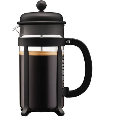 French press coffee maker - BODUM - 1908-01 - Black - Borosilicate glass - Stainless steel