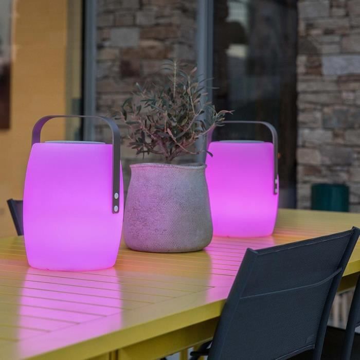 Wireless Bluetooth speaker lamp - LUMISKY - LUCY PLAY - H31 cm - Dimmable white and multi-color LED