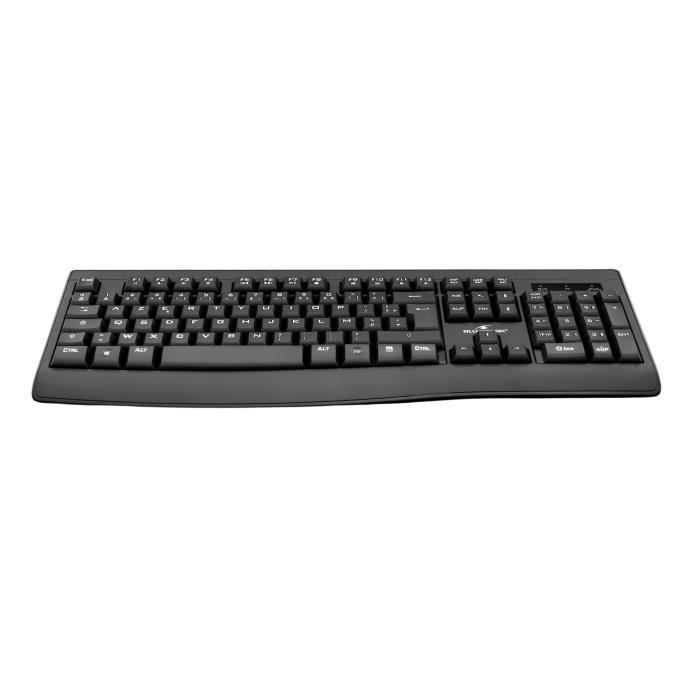 Rechargeable wireless mouse keyboard pack Bluestork - Black