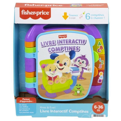FISHER-PRICE - Interactive Book Nursery Rhymes Puppy - 6 months and +