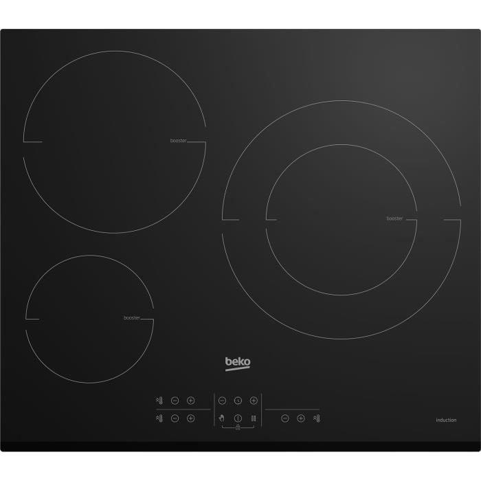 BEKO induction hob - 3 burners - 58x51 cm - HII63200MTB