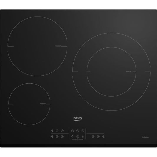 BEKO induction hob - 3 burners - 58x51 cm - HII63200MTB