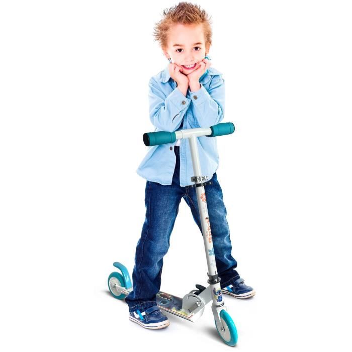 Foldable scooter - DISNEY - STITCH - Secure folding mechanism - Rear foot brake - Adjustable height